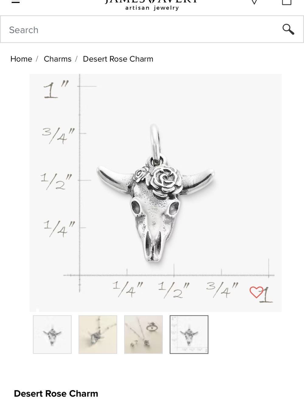 Desert Rose Charm